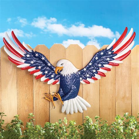 metal eagle house decoration|american eagle outdoor house decor.